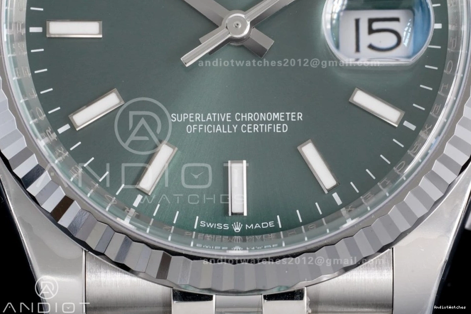 Green 564 DateJust Best Stick 36 SH Dial Edition Bracelet Jubilee 904L Clean 126234 Steel Soft 1:1 on 0123